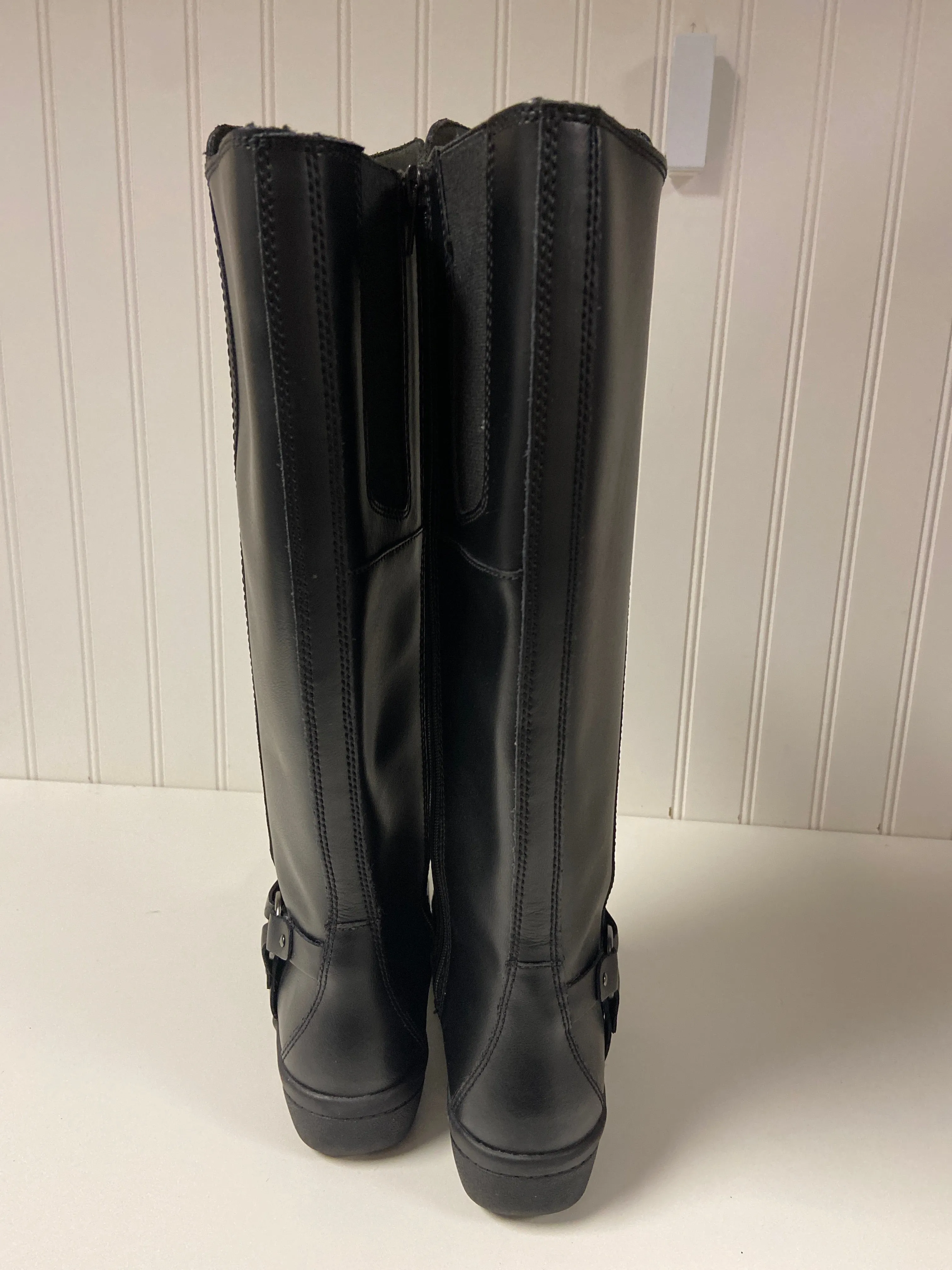 Boots Knee Flats By Clarks In Black, Size: 6.5 clarks
