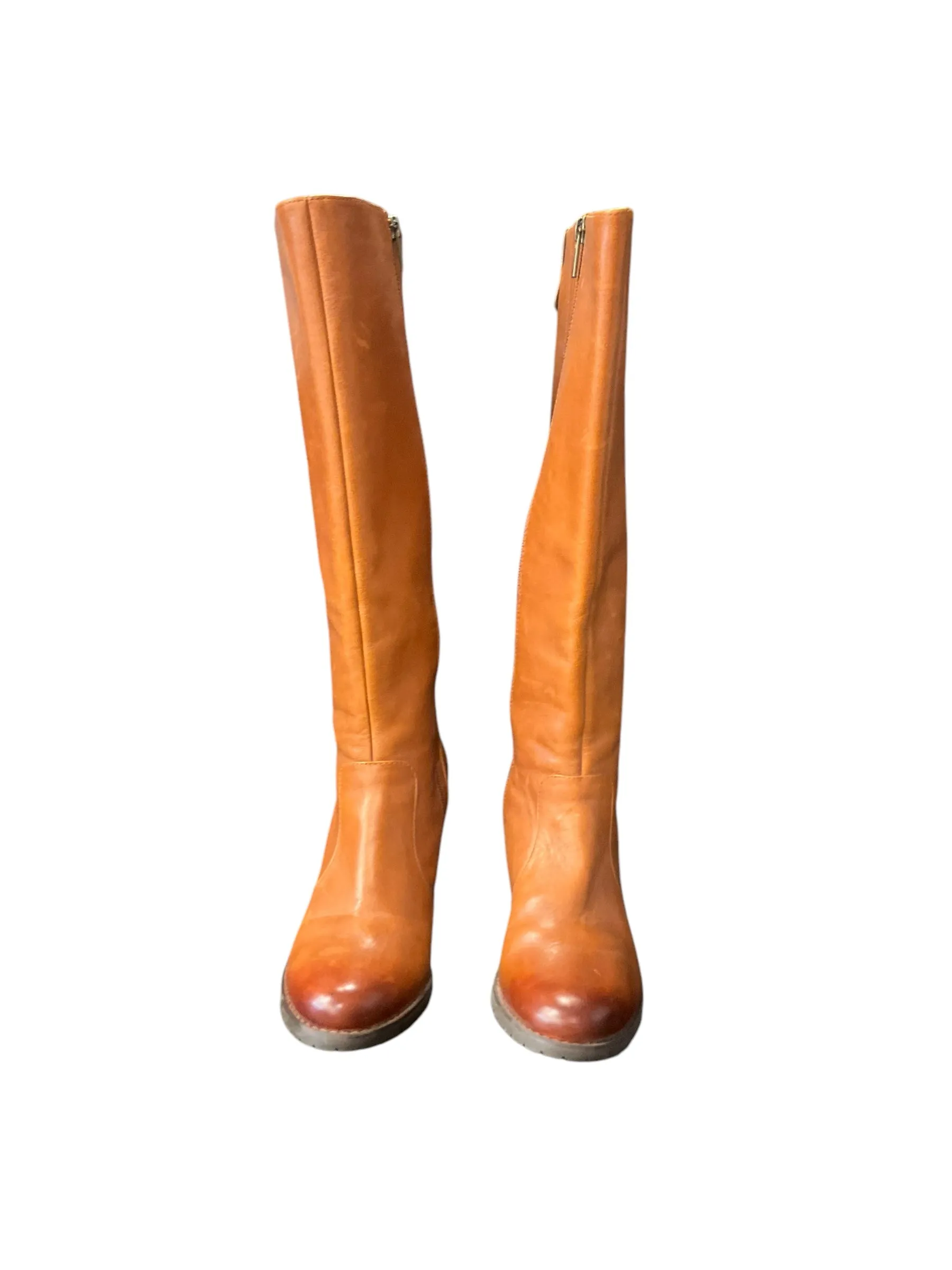 Boots Knee Heels By Clarks In Brown, Size: 6.5 clarks