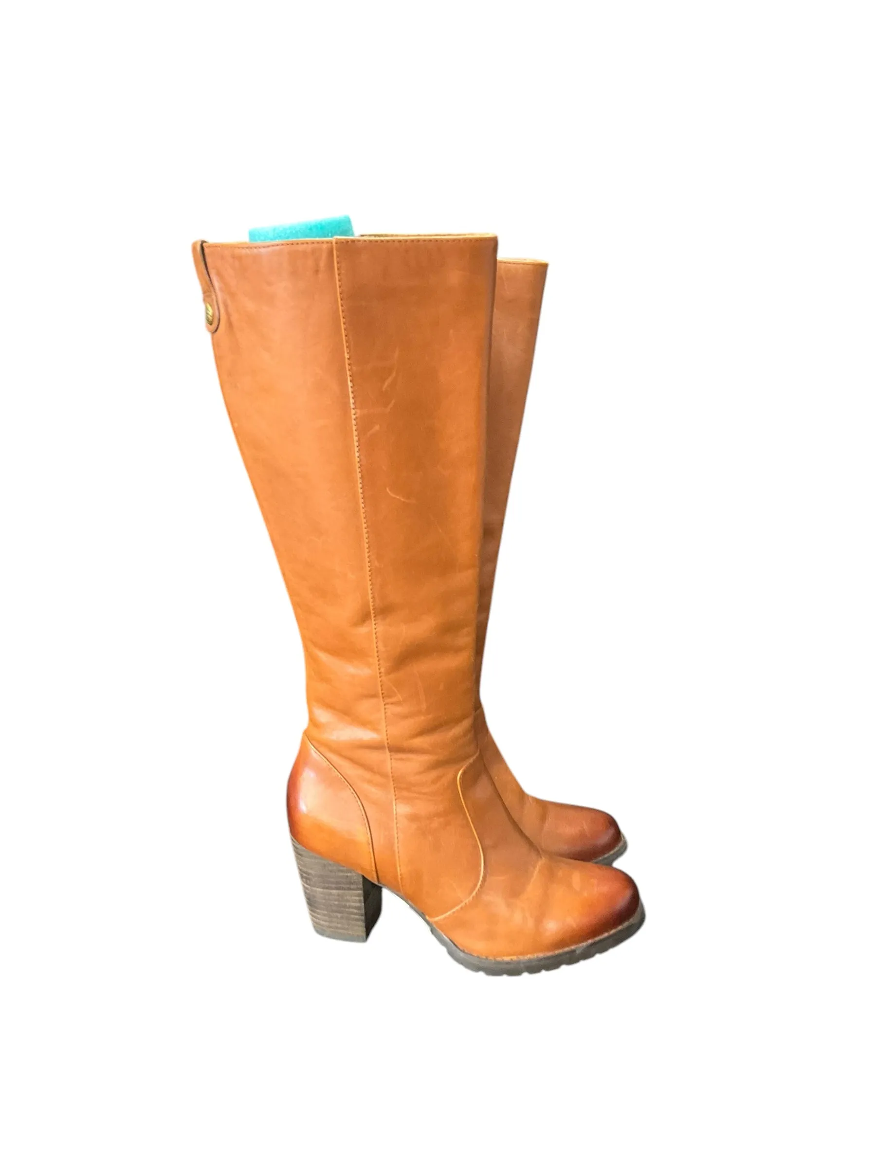 Boots Knee Heels By Clarks In Brown, Size: 6.5 clarks