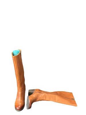 Boots Knee Heels By Clarks In Brown, Size: 6.5 clarks