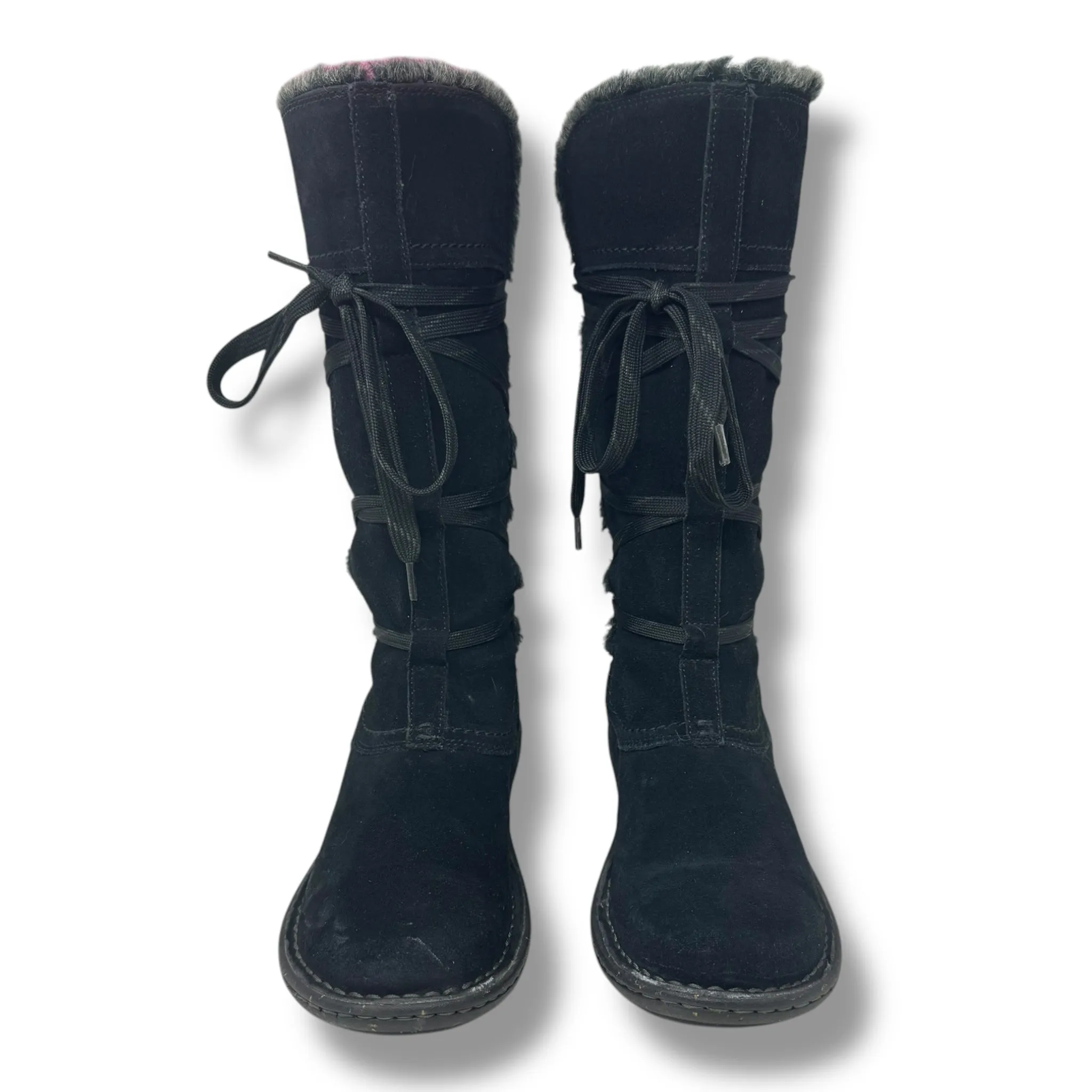 Boots Mid-calf Flats By Clarks In Black, Size: 8.5 clarks