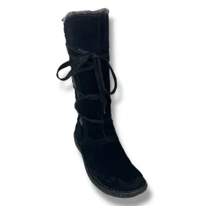 Boots Mid-calf Flats By Clarks In Black, Size: 8.5 clarks
