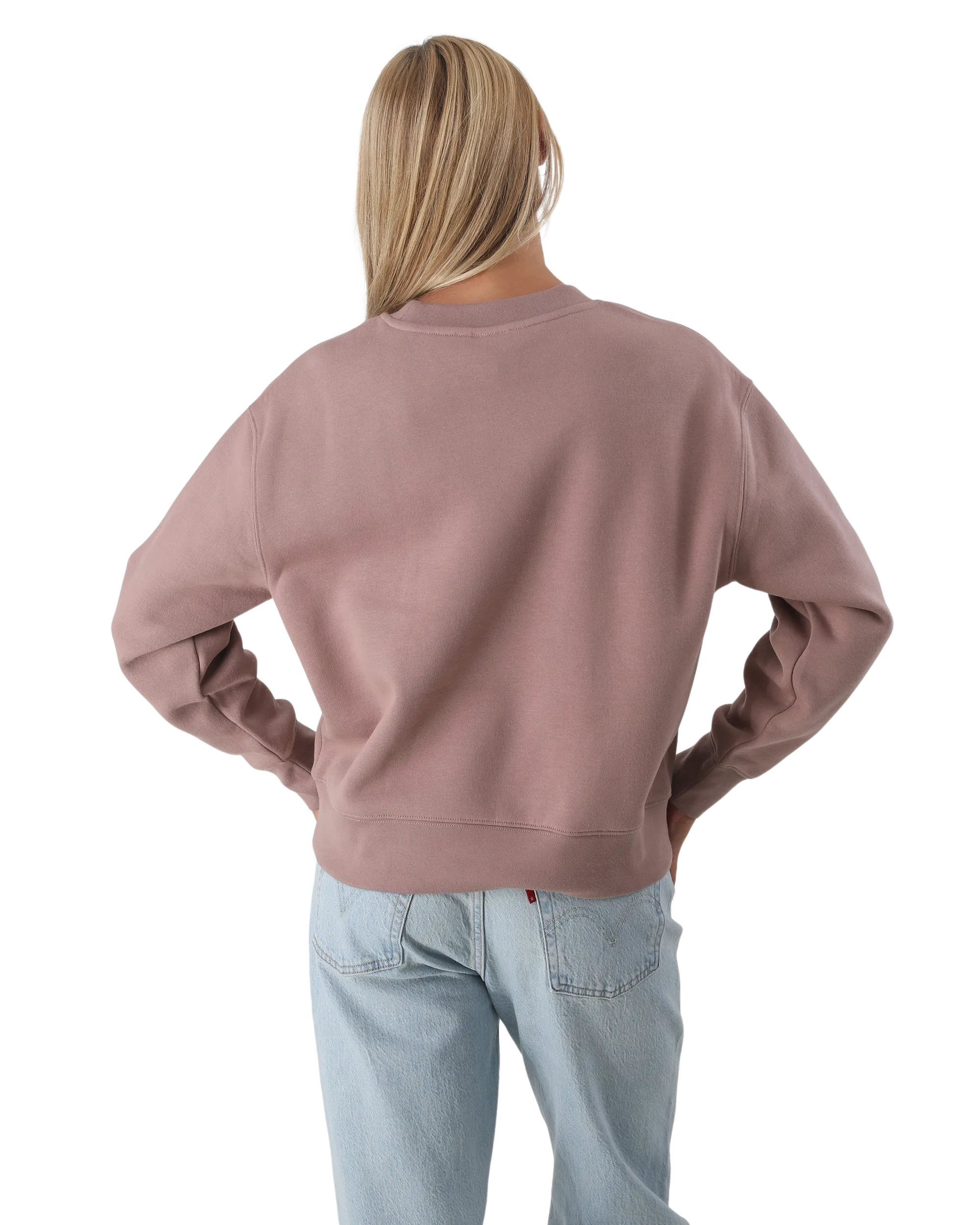 Born by the Sea Daisy Sweatshirt in Hazy Pink
