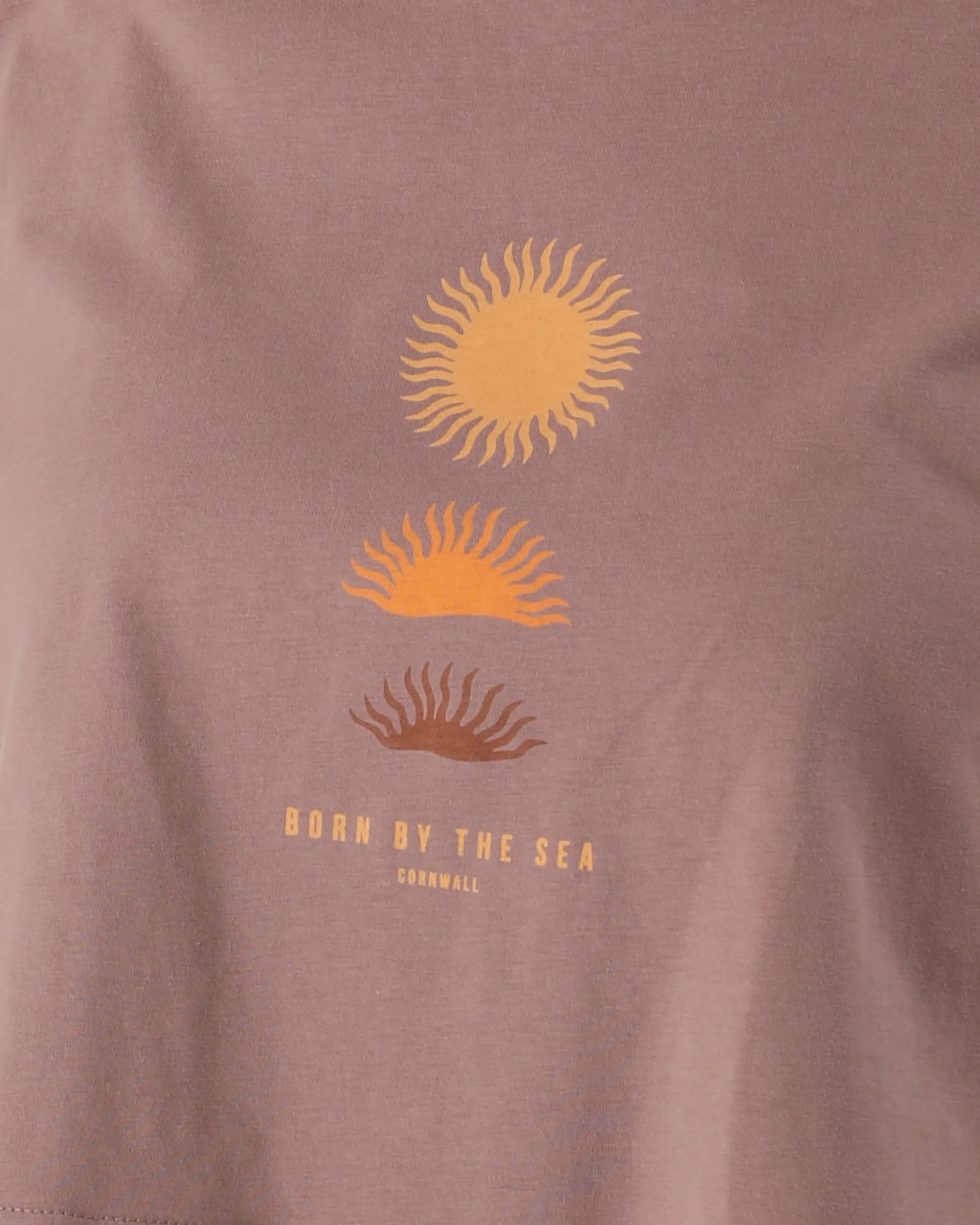 Born by the Sea Golden Hour Crop T-Shirt in Hazy Pink