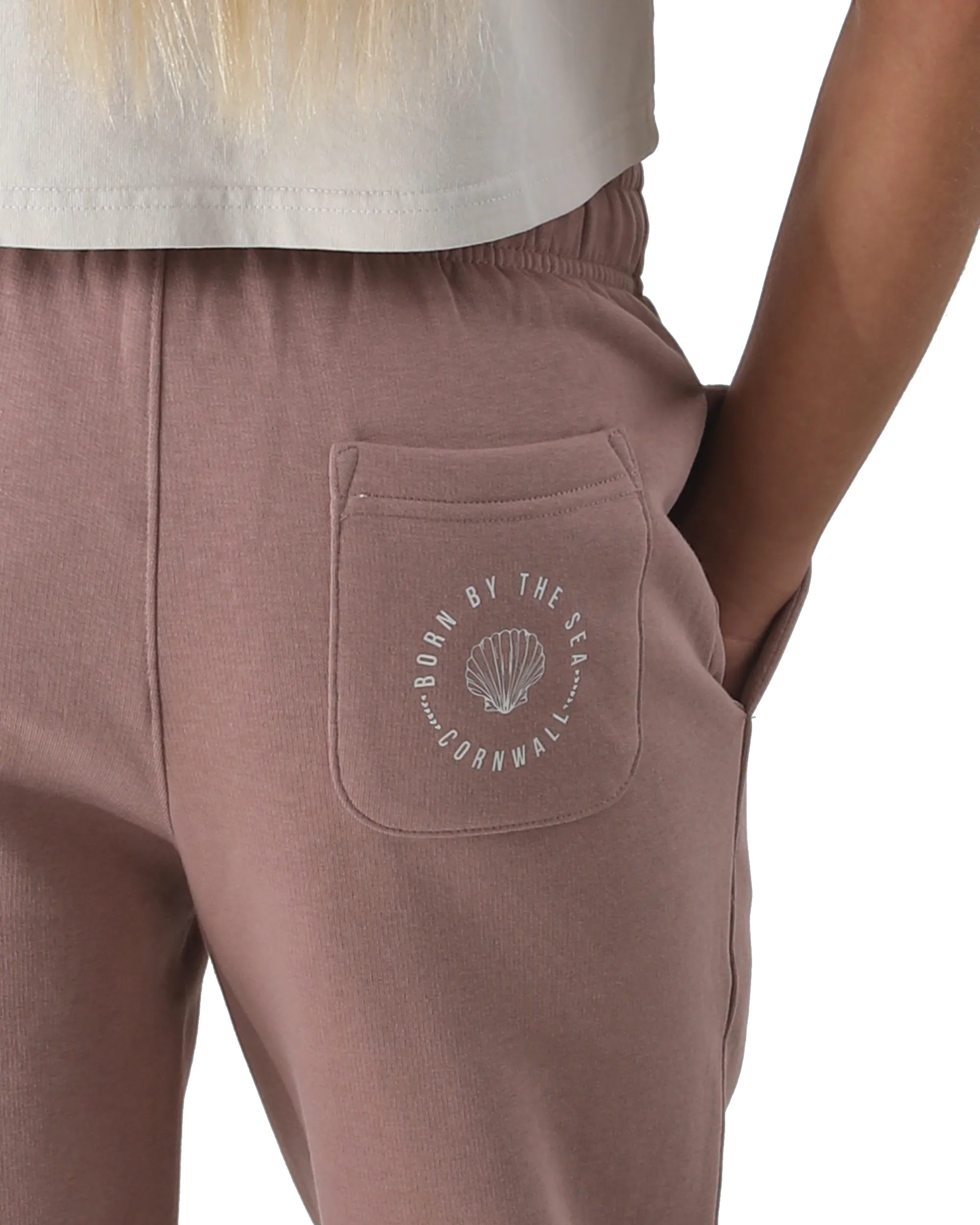 Born by the Sea Joggers in Hazy Pink