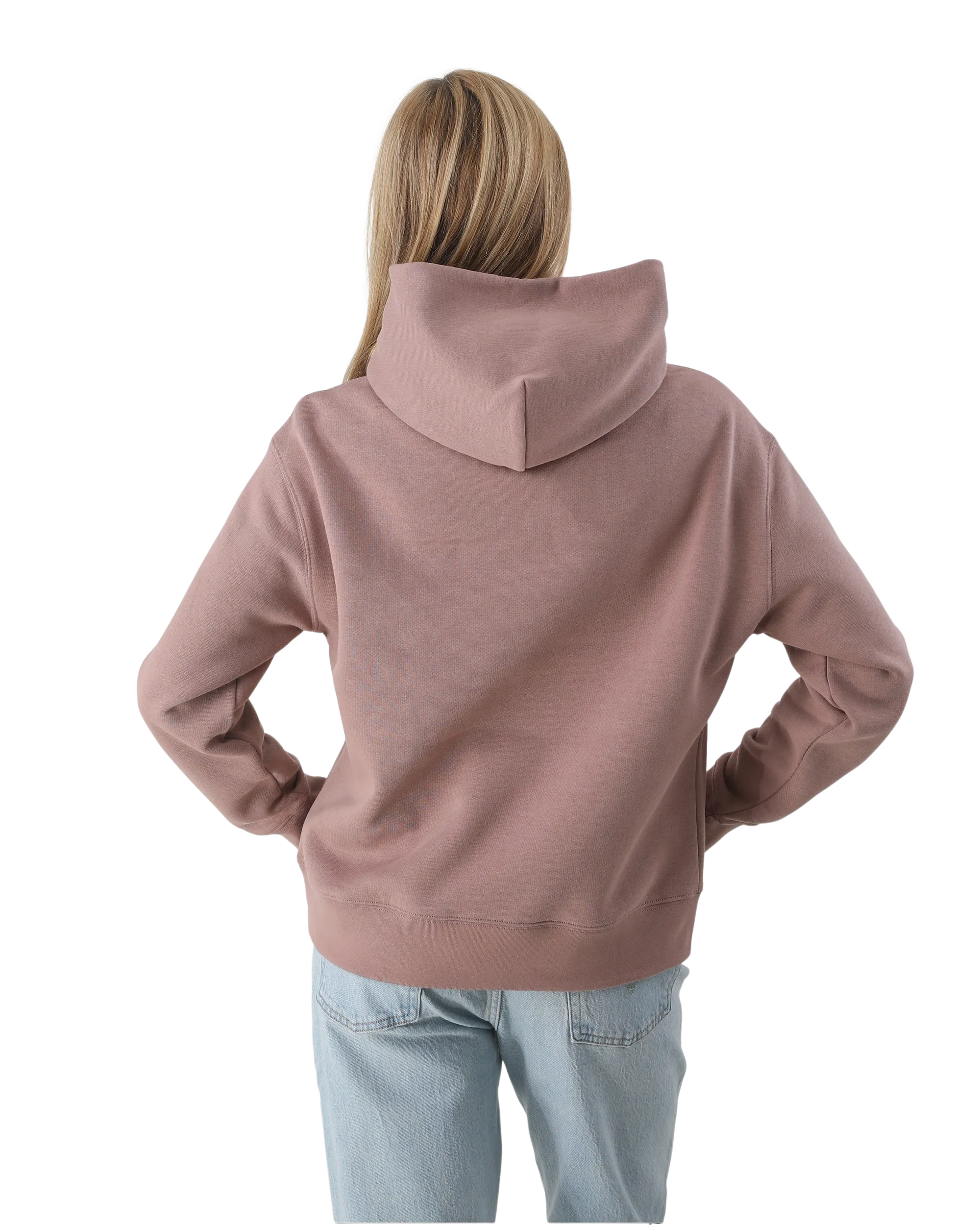 Born by the Sea Mandala Heart Hoodie in Hazy Pink