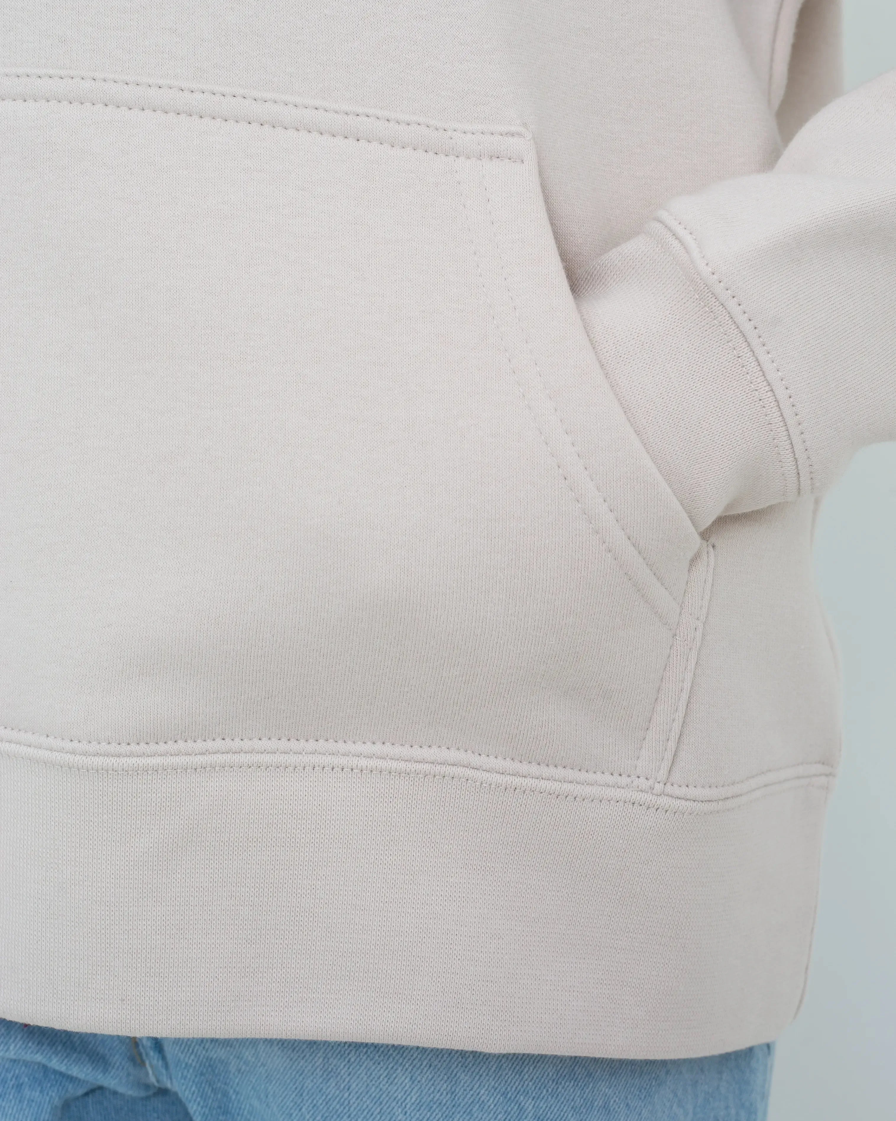 Born by the Sea Newquay Hoodie in Bone