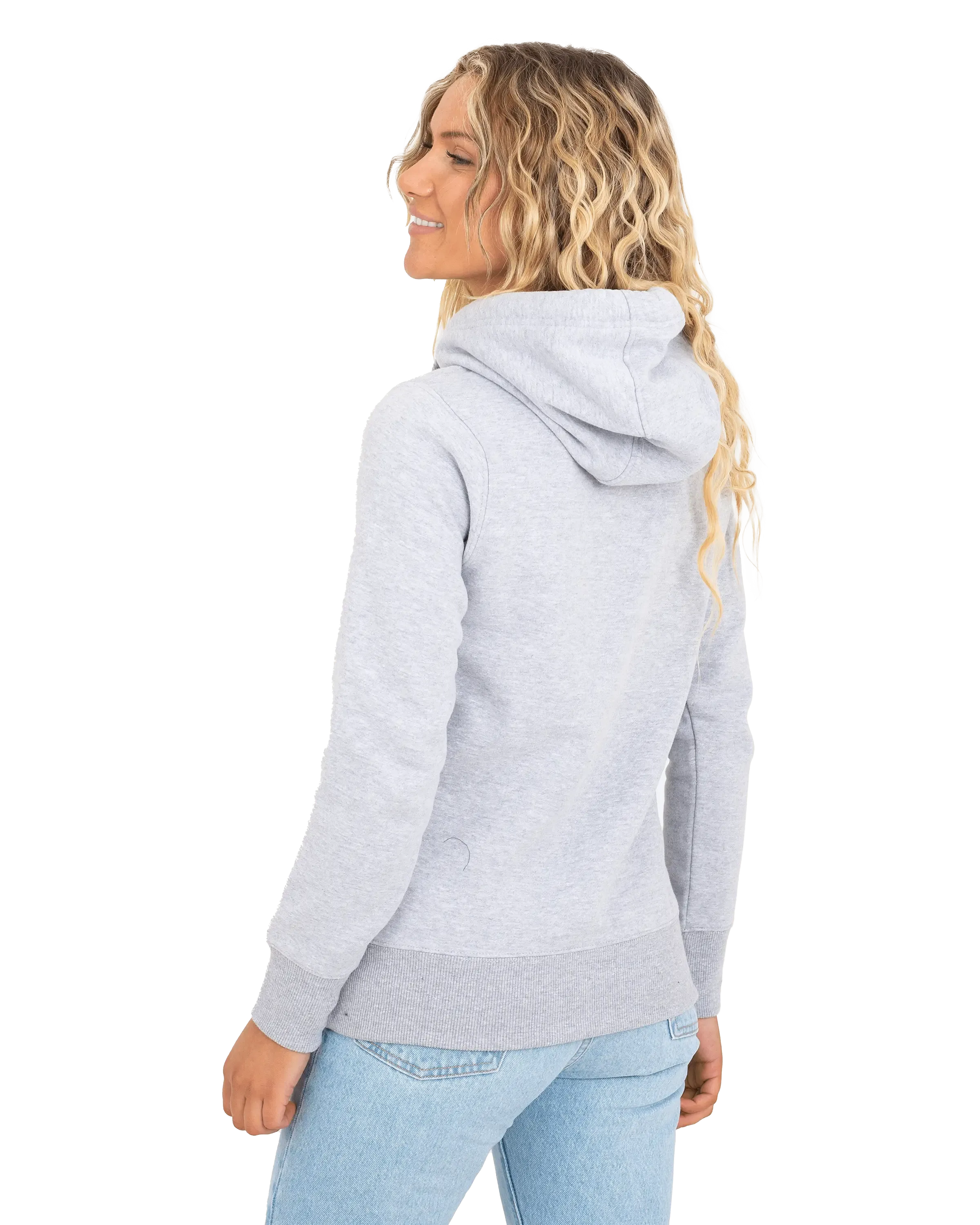 Born by the Sea Salty Hoodie in Grey Melange