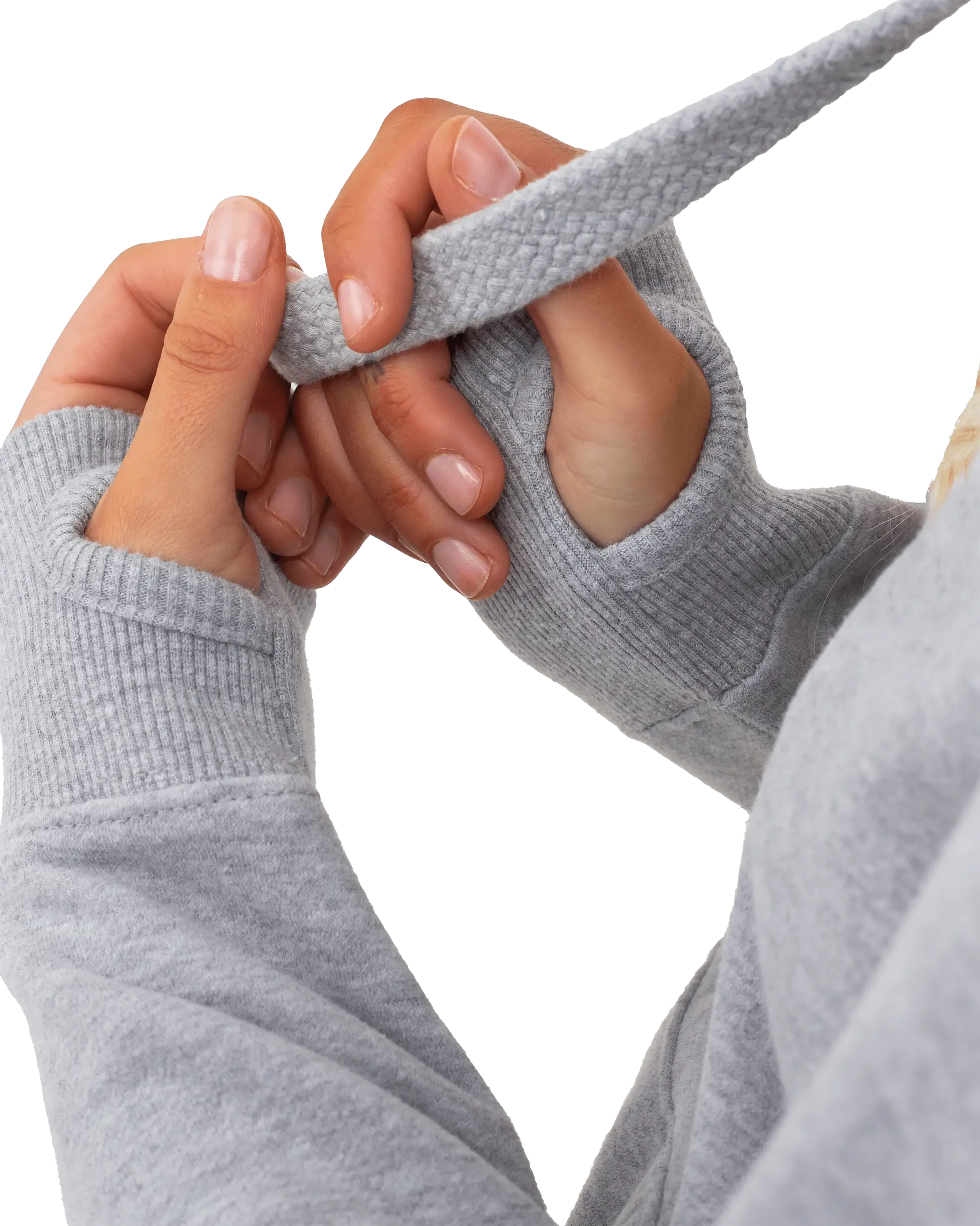 Born by the Sea Salty Hoodie in Grey Melange