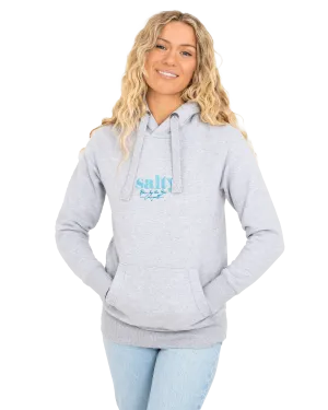Born by the Sea Salty Hoodie in Grey Melange
