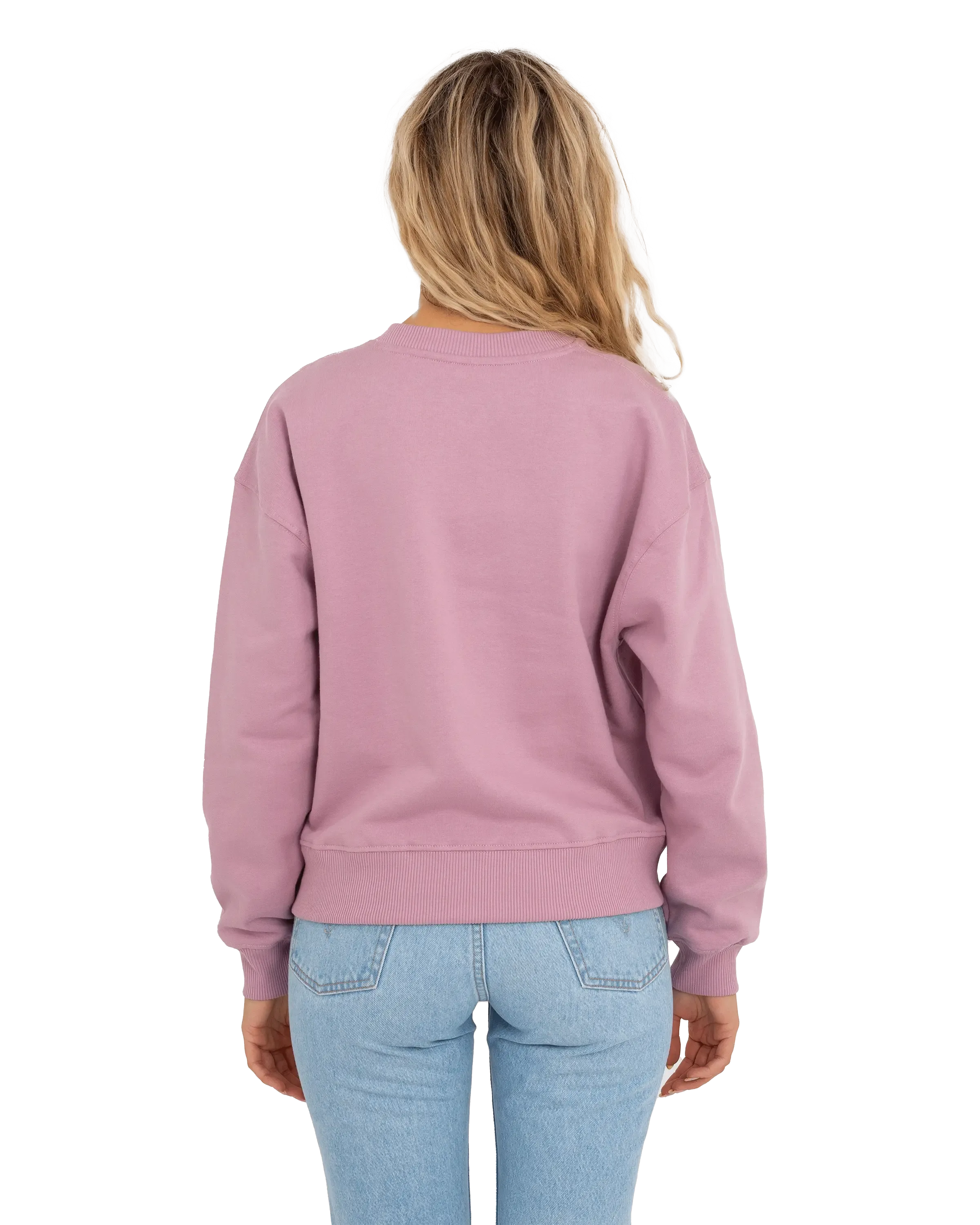 Born by the Sea Salty Surfer Sweatshirt in Purple Rose