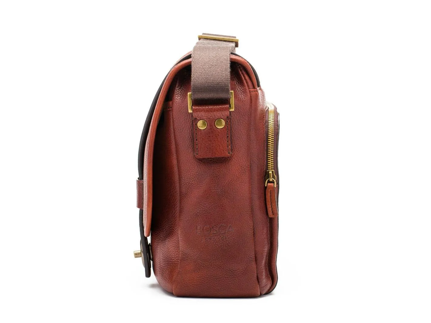Bosca Canvas/Washed Bag Messenger Bags Bosca