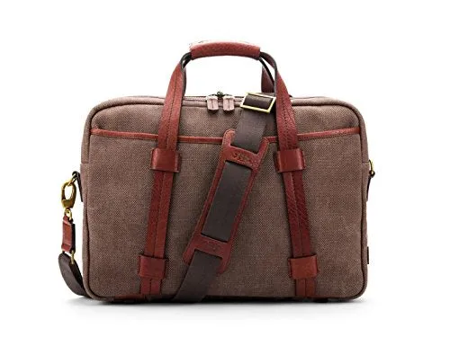 Bosca Canvas/Washed Bag Top Zip Laptop Bag Bags Bosca
