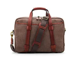 Bosca Canvas/Washed Bag Top Zip Laptop Bag Bags Bosca