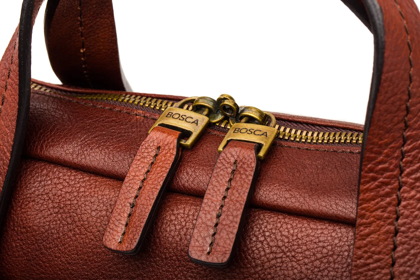 Bosca Canvas/Washed Bag Top Zip Laptop Bag Bags Bosca