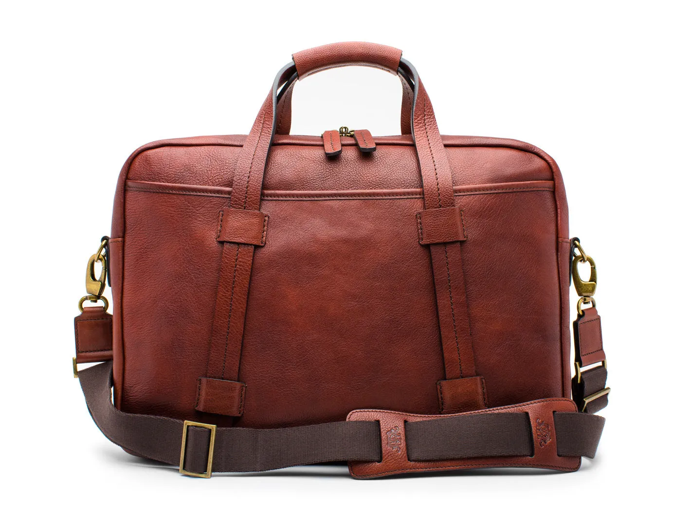 Bosca Canvas/Washed Bag Top Zip Laptop Bag Bags Bosca