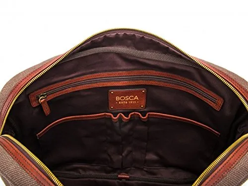 Bosca Canvas/Washed Bag Top Zip Laptop Bag Bags Bosca
