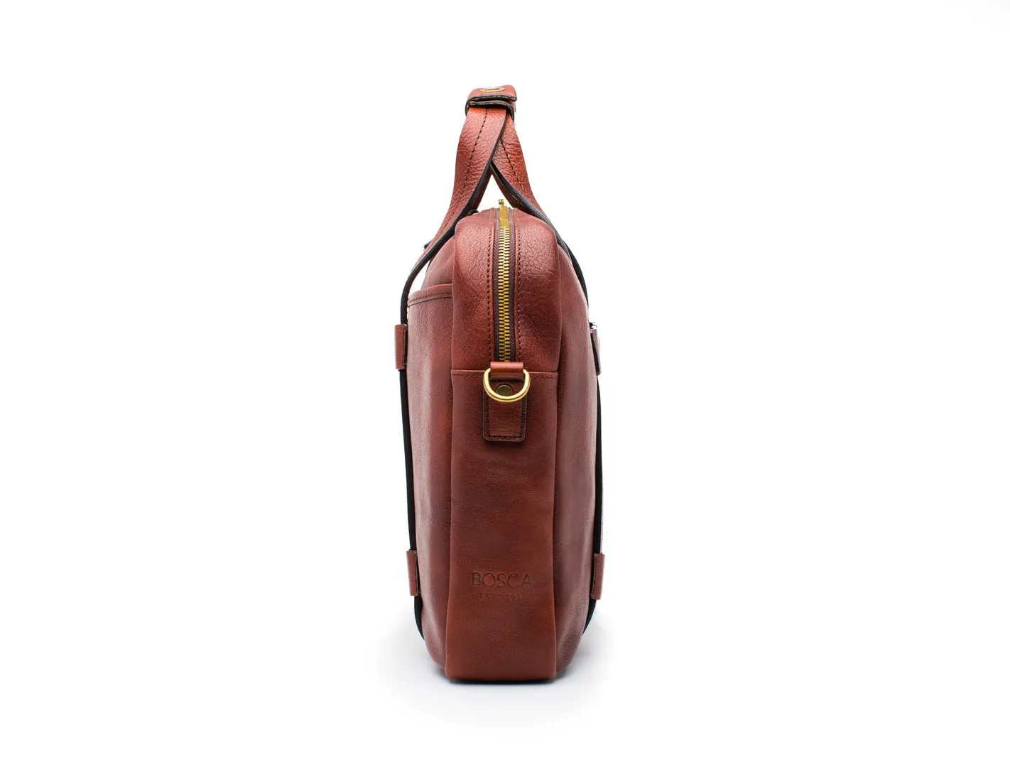 Bosca Canvas/Washed Bag Top Zip Laptop Bag Bags Bosca