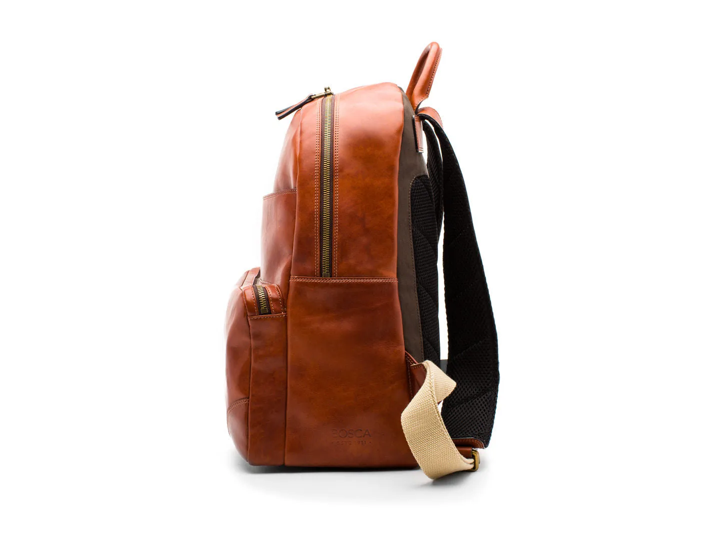 Bosca Dolce Leather Backpack Bags Bosca