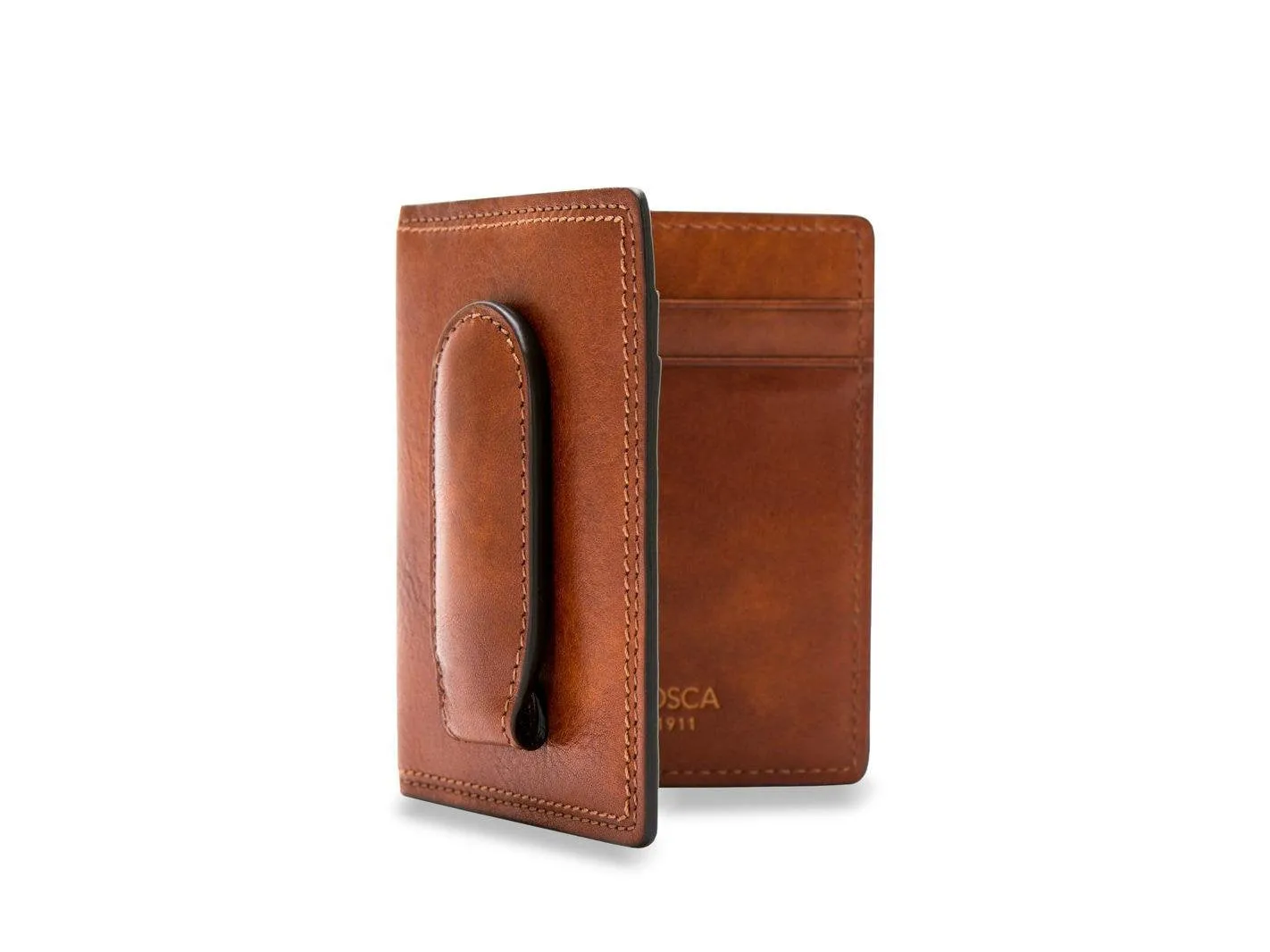 Bosca Dolce Old Leather Front Pocket Wallet with Magnet Close Bags Bosca