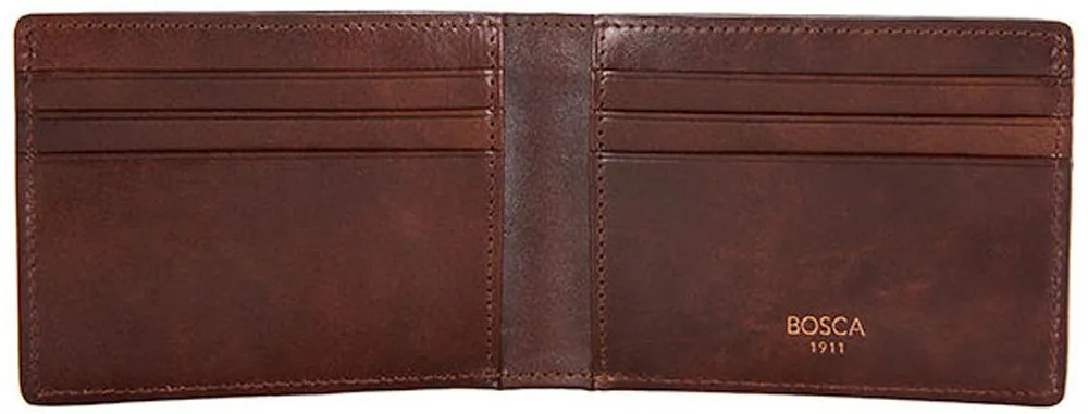 Bosca Dolce Old Leather Small Bifold Wallet Bags Bosca