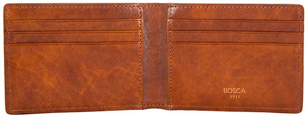 Bosca Dolce Old Leather Small Bifold Wallet Bags Bosca