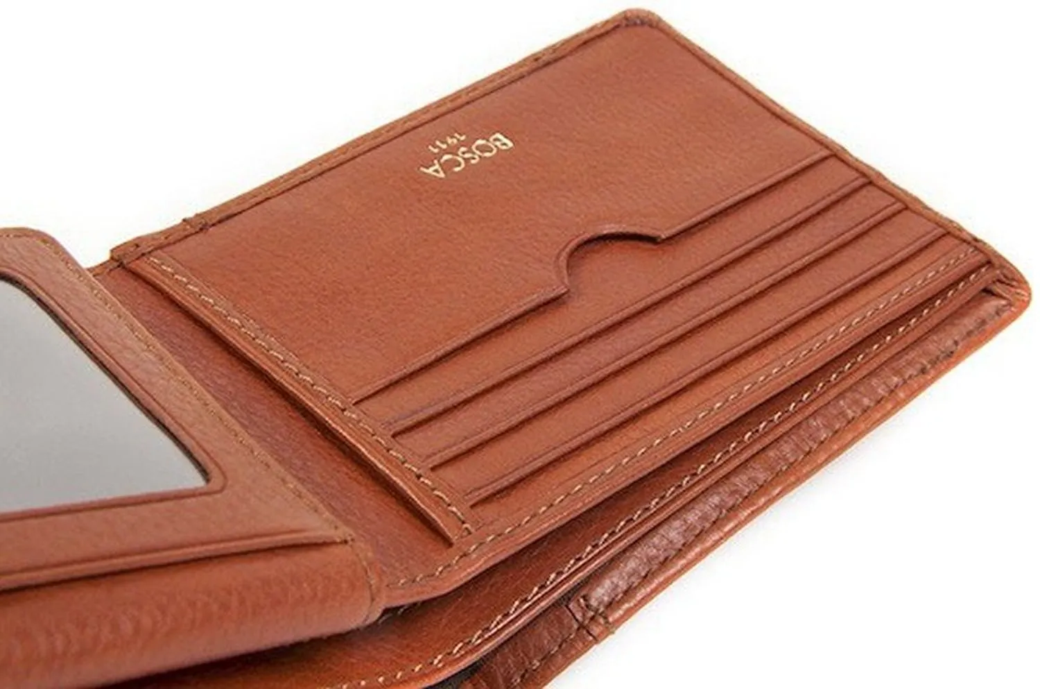 Bosca Men's Dolce Collection - Credit Card Wallet w/ ID Passcase Bags Bosca