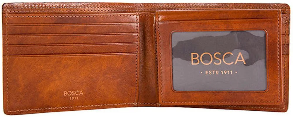 Bosca Men's Dolce Collection - Credit Card Wallet w/ ID Passcase Bags Bosca
