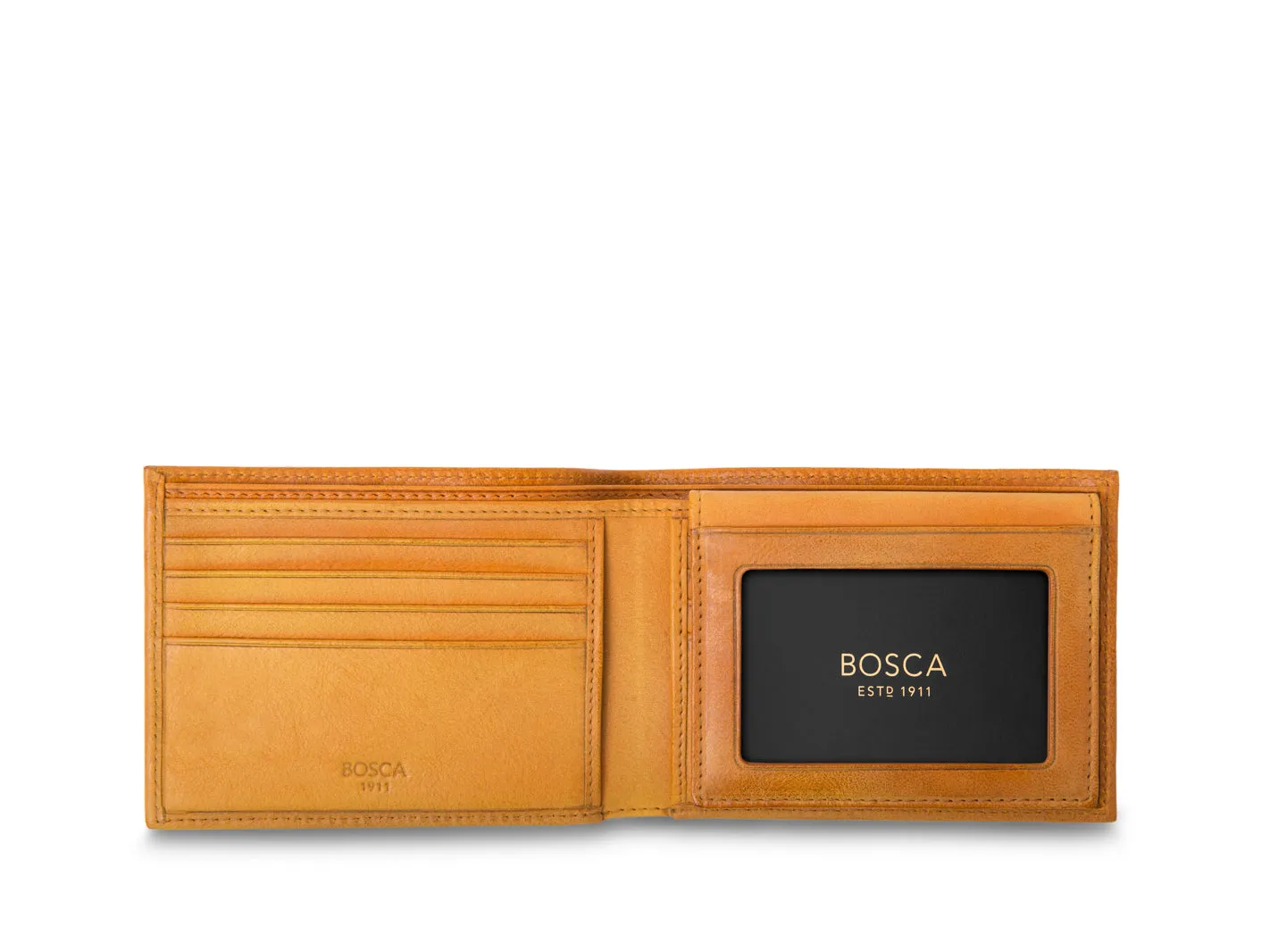Bosca Men's Dolce Collection - Credit Card Wallet w/ ID Passcase Bags Bosca