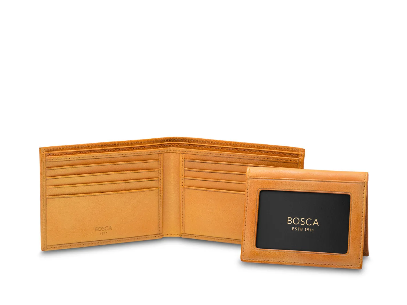 Bosca Men's Dolce Collection - Credit Card Wallet w/ ID Passcase Bags Bosca