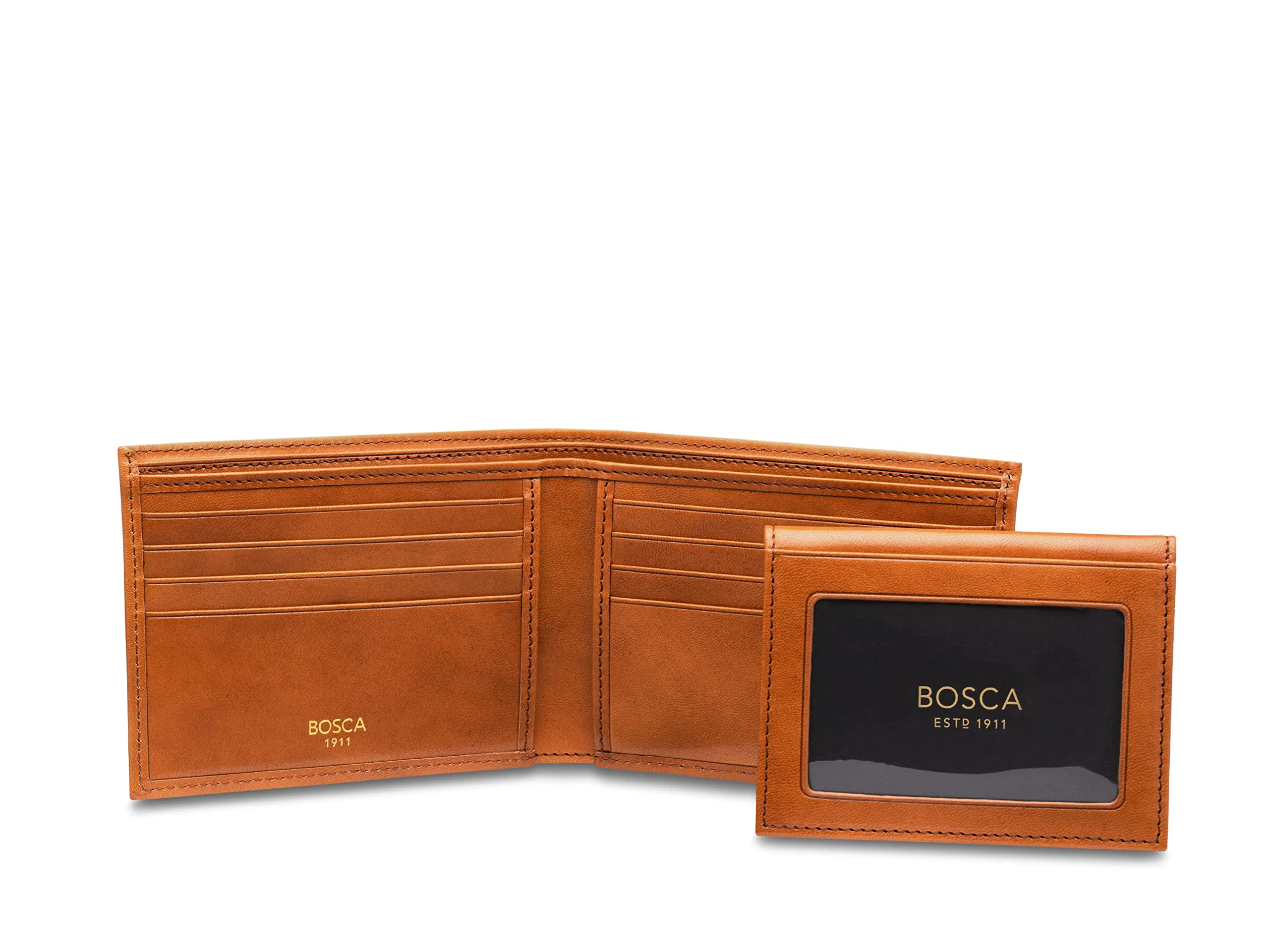 Bosca Men's Dolce Collection - Credit Card Wallet w/ ID Passcase Bags Bosca