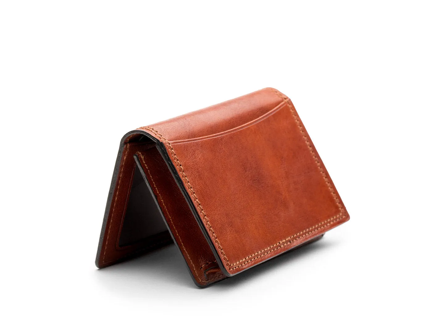 Bosca Mens Dolce Collection - Full Gusset Two-Pocket Card Case w/ I.D. Bags Bosca