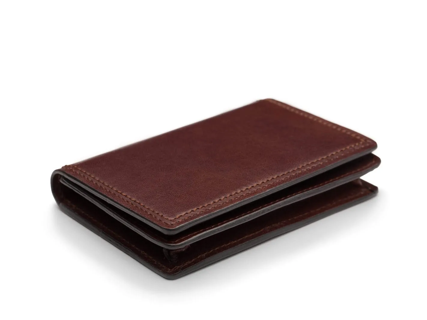 Bosca Mens Dolce Collection - Full Gusset Two-Pocket Card Case w/ I.D. Bags Bosca