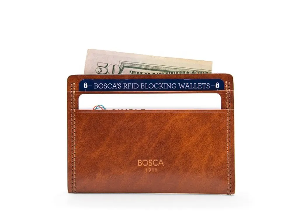 Bosca Mens Dolce Collection - Weekend Wallet Bags Bosca