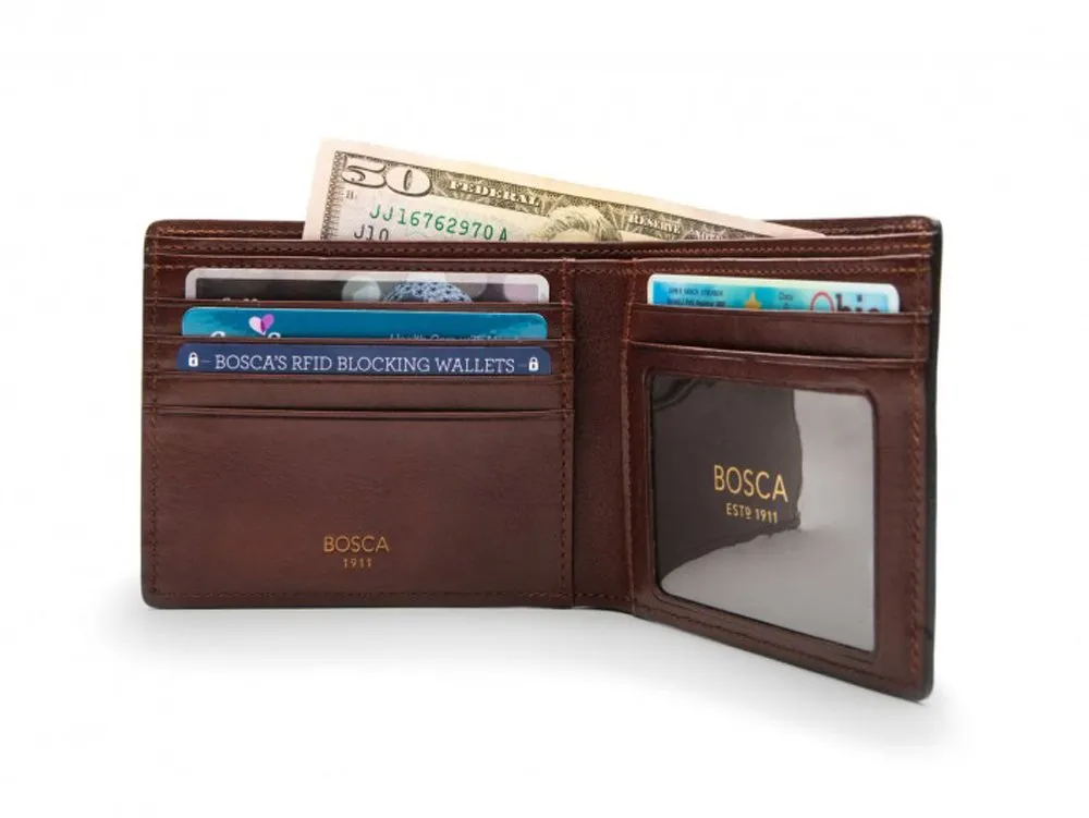 Bosca Mens Dolce Executive I.D. Wallet Bags Bosca