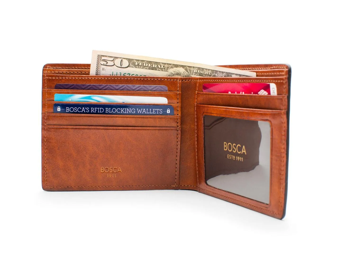 Bosca Mens Dolce Executive I.D. Wallet Bags Bosca