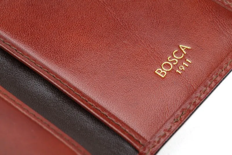 Bosca Men's Genuine Leather 8 Pocket Credit Card Case Bags Bosca