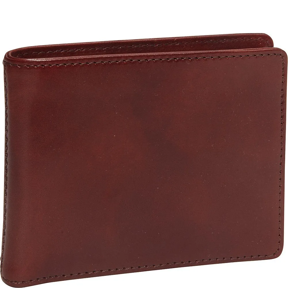 Bosca Men's Genuine Leather Bifold Executive ID Wallet Bags Bosca