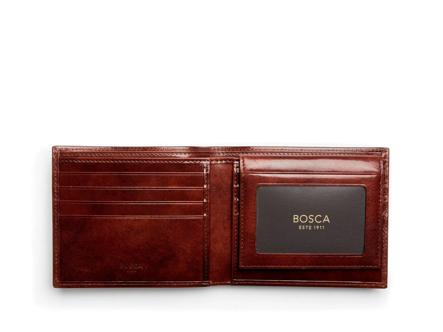 Bosca Men's Old Leather Collection - Credit Wallet w/ I.D. Passcase Bags Bosca