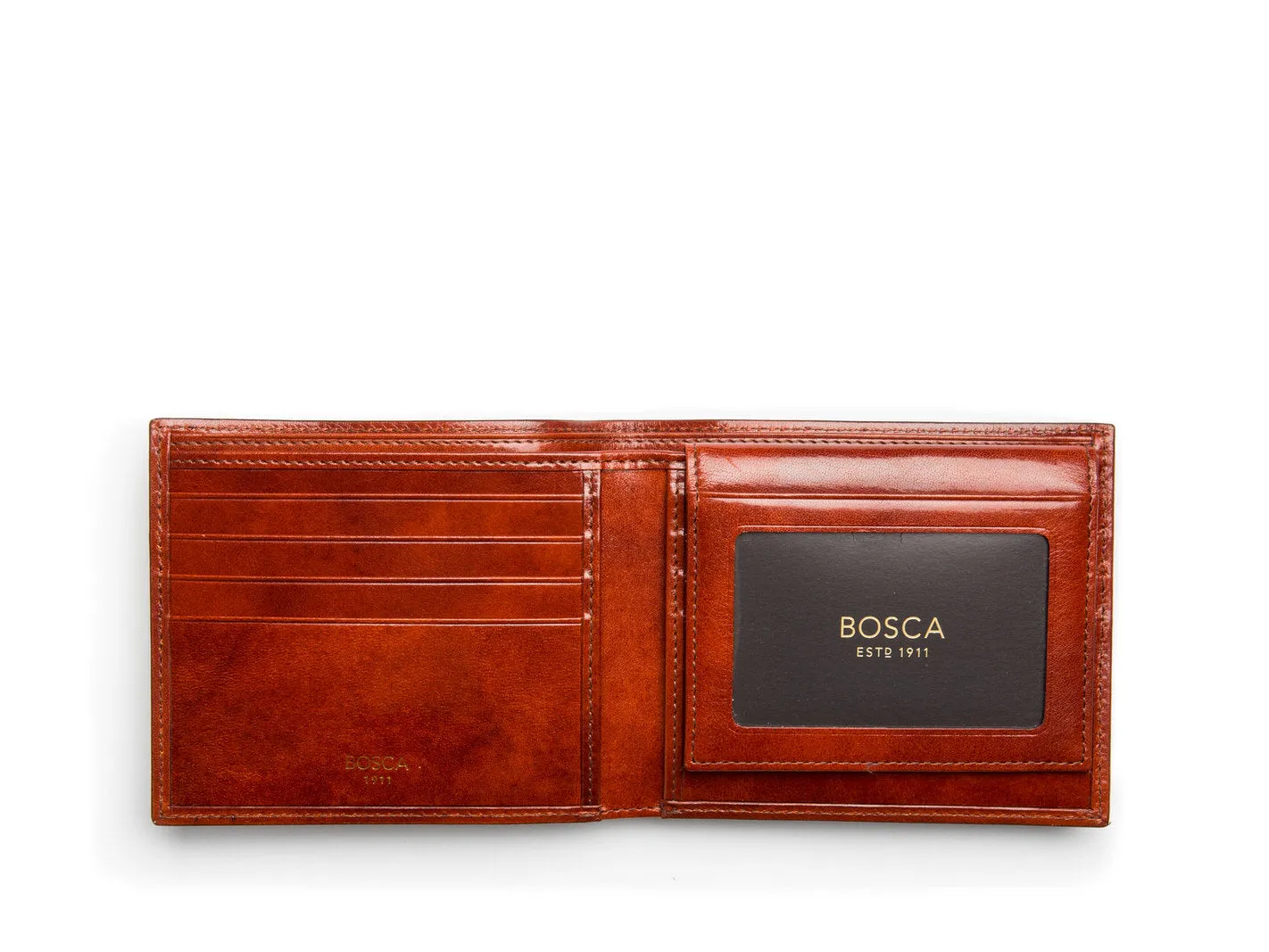 Bosca Men's Old Leather Collection - Credit Wallet w/ I.D. Passcase Bags Bosca