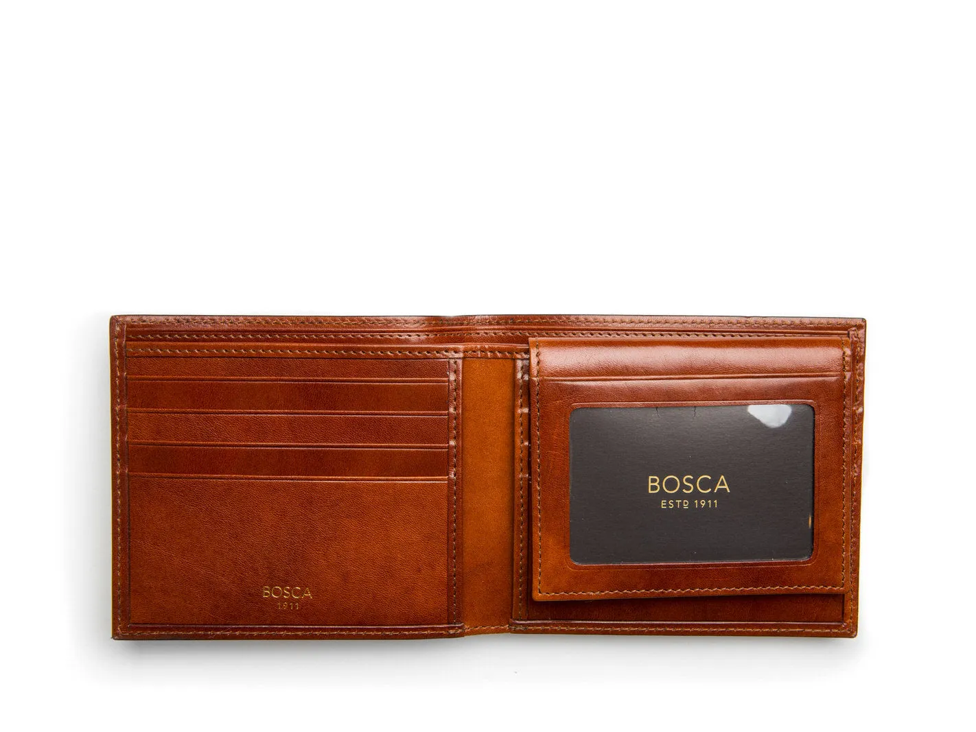 Bosca Men's Old Leather Collection - Credit Wallet w/ I.D. Passcase Bags Bosca