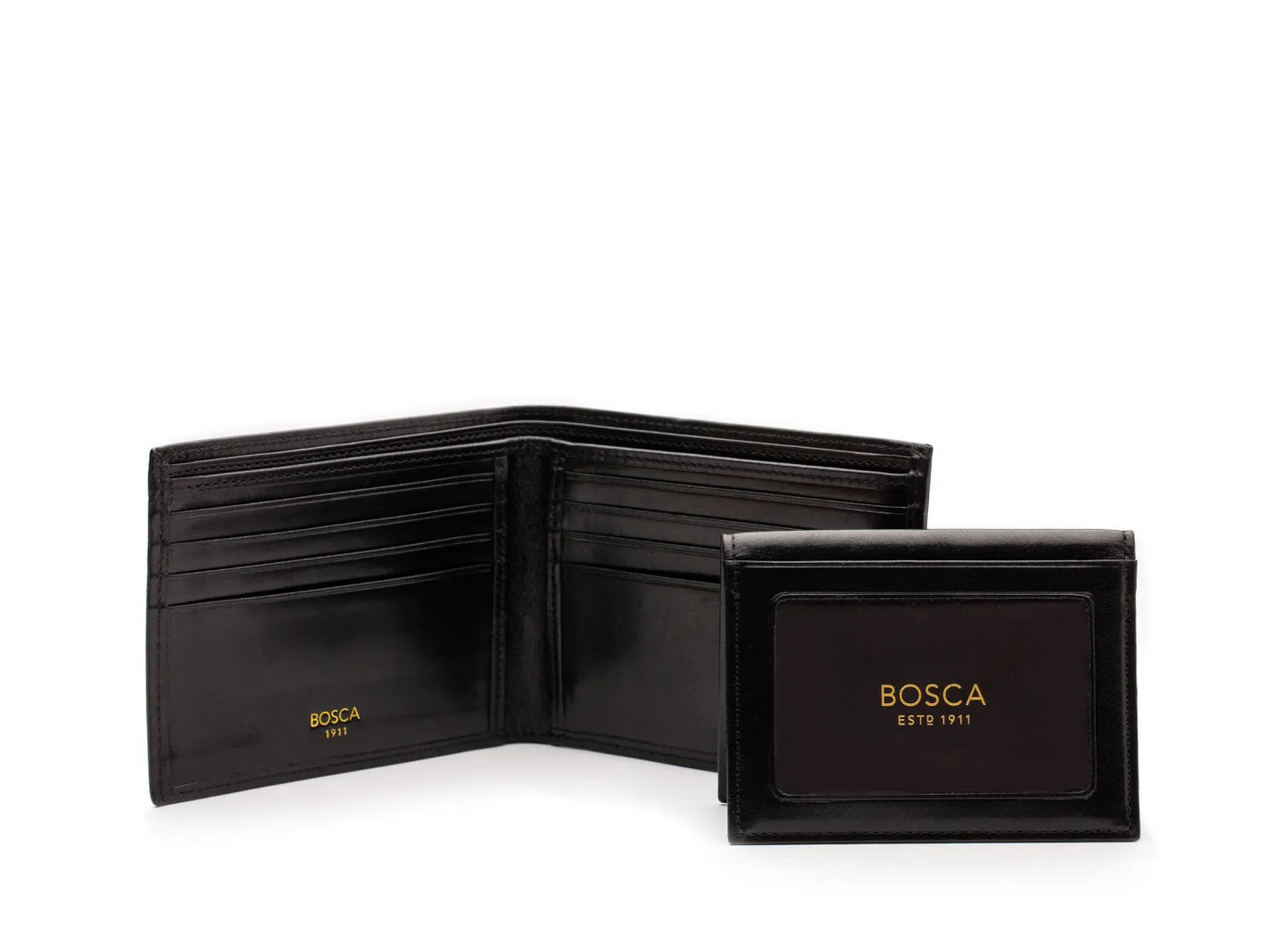 Bosca Men's Old Leather Collection - Credit Wallet w/ I.D. Passcase Bags Bosca