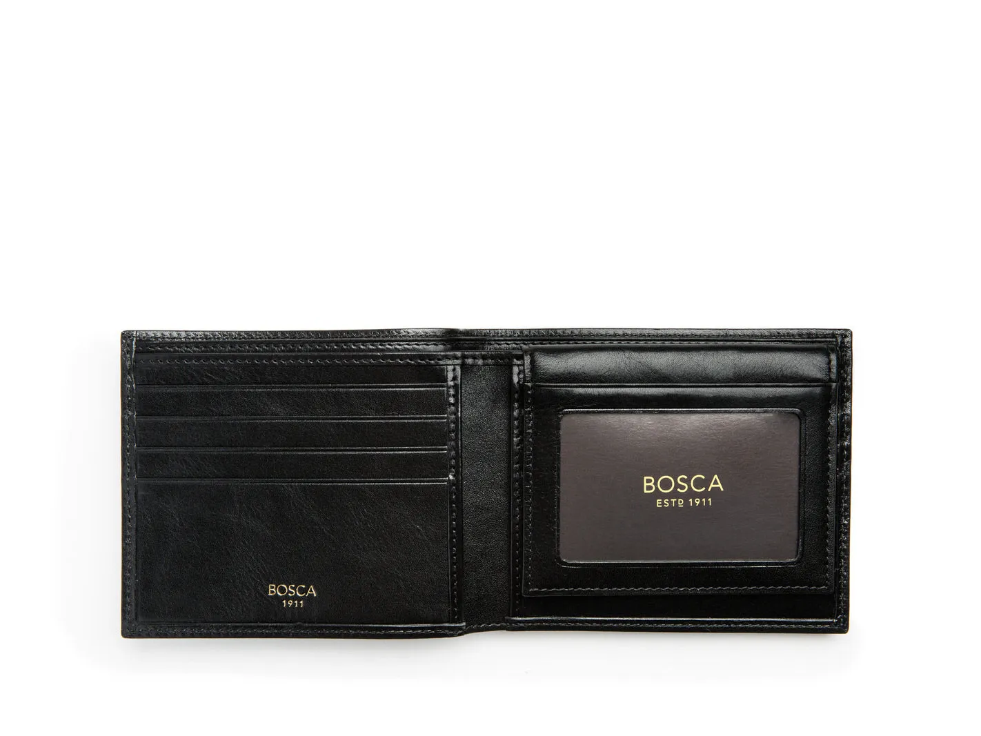 Bosca Men's Old Leather Collection - Credit Wallet w/ I.D. Passcase Bags Bosca