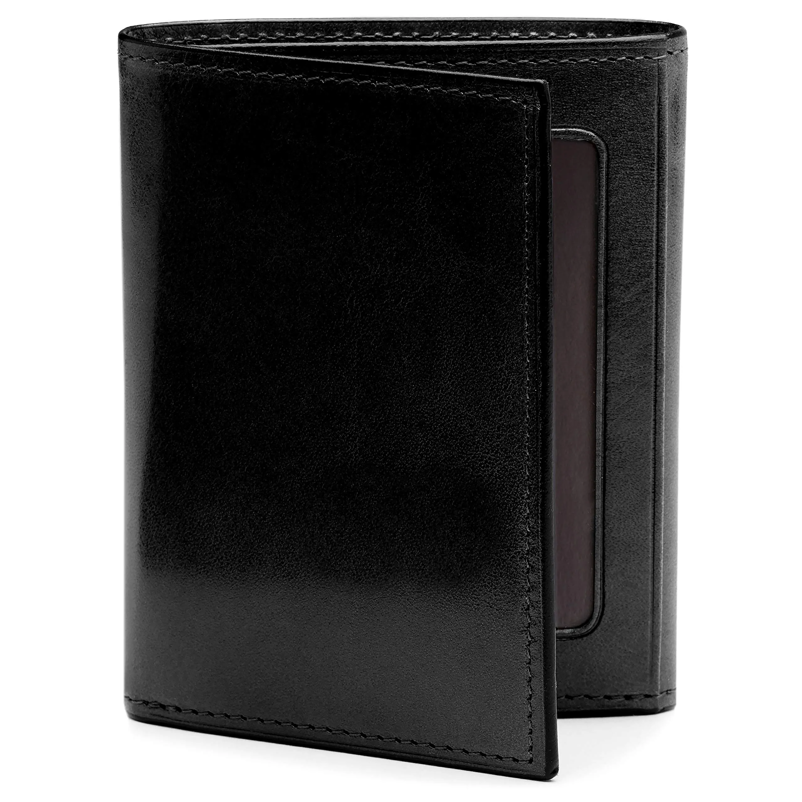 Bosca Mens Old Leather Collection Double ID Trifold Wallet Bags Bosca