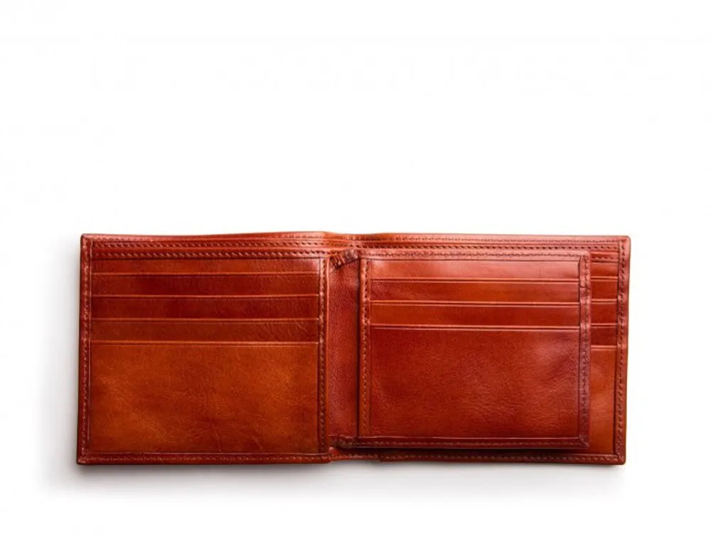Bosca Men's Old Leather Collection - Eight-Pocket Deluxe Executive Wallet w/ Passcase Bags Bosca