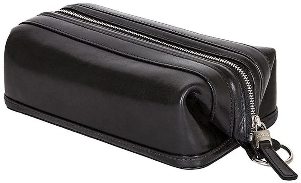 Bosca Old Leather 10" Zipper Utility Kit Bags Bosca