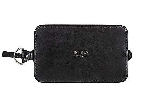 Bosca Old Leather 10" Zipper Utility Kit Bags Bosca