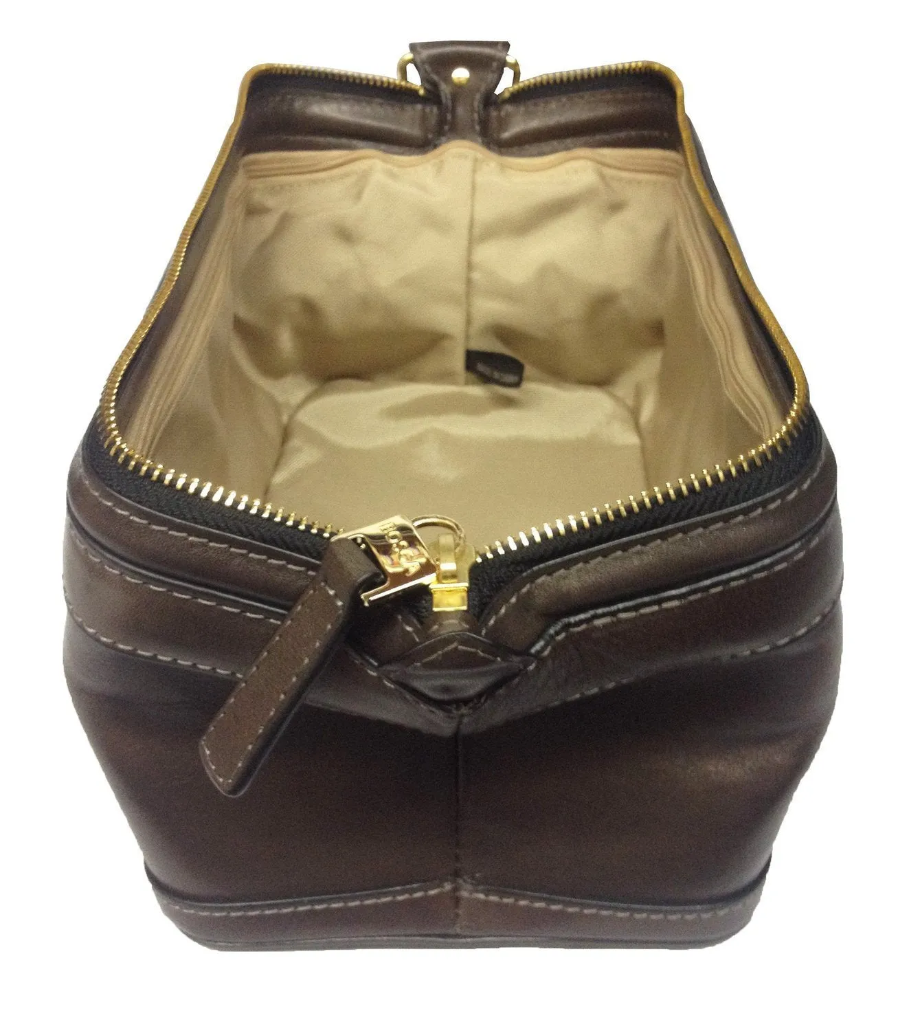 Bosca Old Leather 10" Zipper Utility Kit Bags Bosca