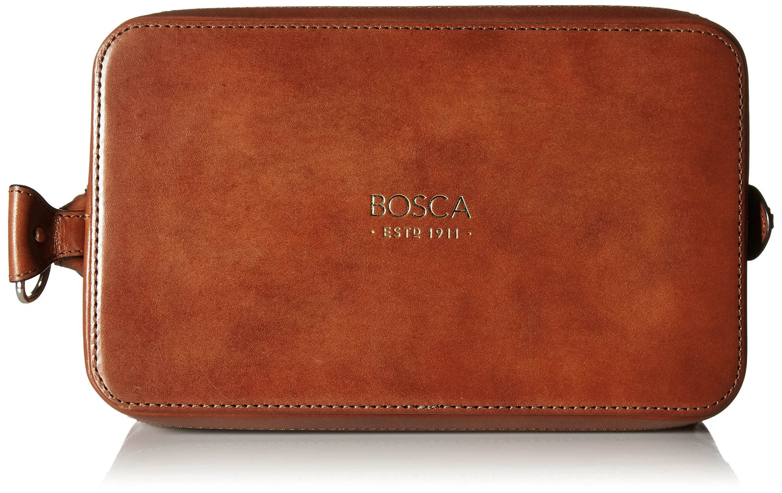 Bosca Old Leather 10" Zipper Utility Kit Bags Bosca