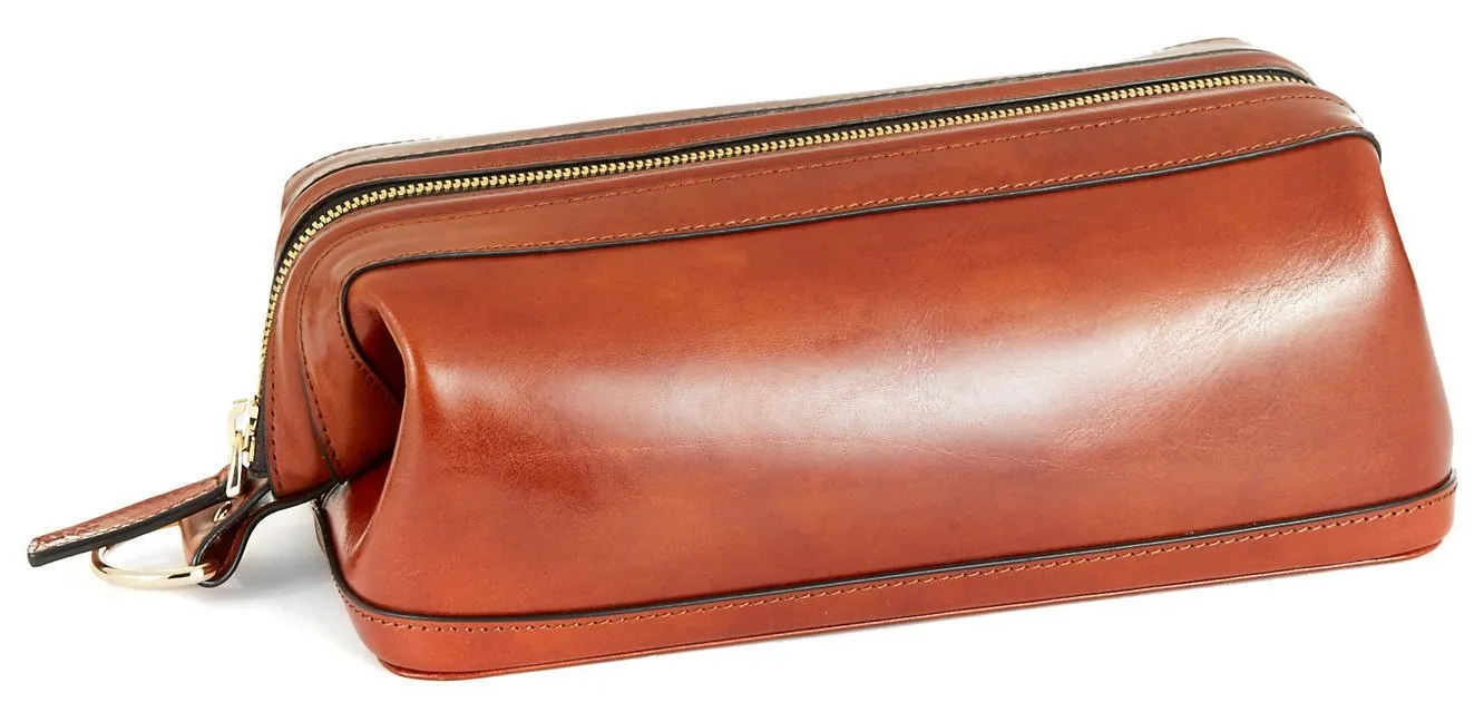 Bosca Old Leather 10" Zipper Utility Kit Bags Bosca